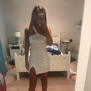 Cicely mini dress in white - Revolve